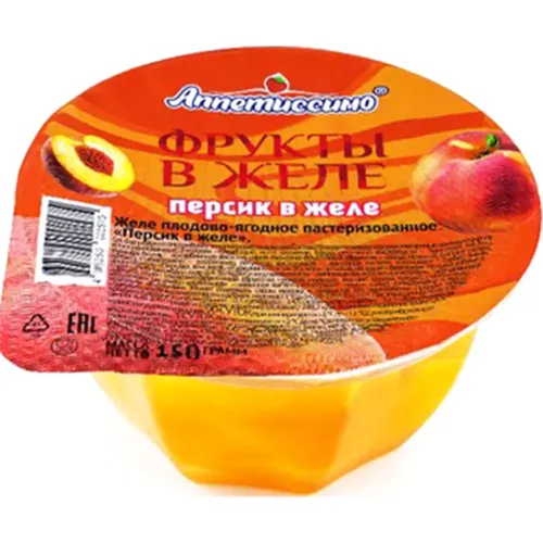 Желе Аппетиссимо персик 150г