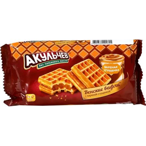 Вафли Венские со вкусом вареной сгущенки 100г