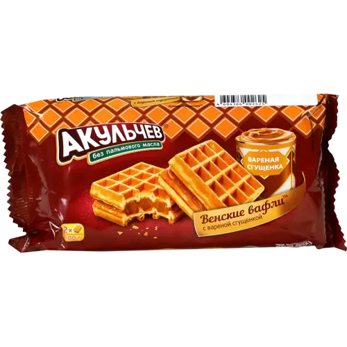 Вафли Венские со вкусом вареной сгущенки 100г