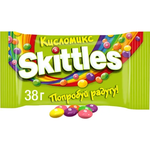 Драже жевательное Skittles кисломикс, 38 г