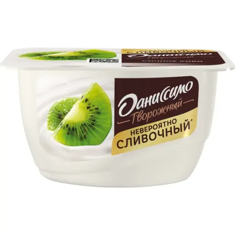 БЗМЖ Творог Даниссимо 130г Киви 5,4%