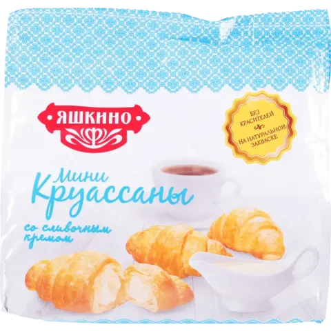 Мини-круассаны Яшкино сливоч крем 180г