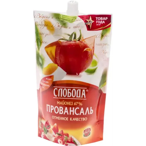 Майонез Слобода Провансаль 67% 400мл