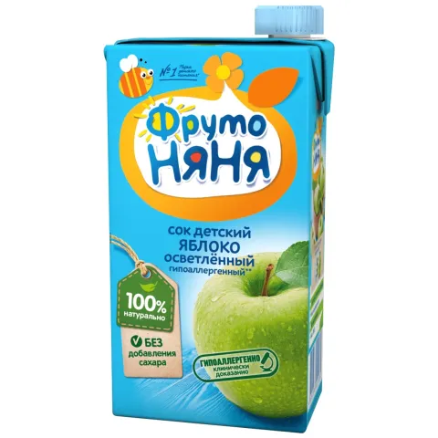 Сок Фрутоняня яблоко осв 0.5л