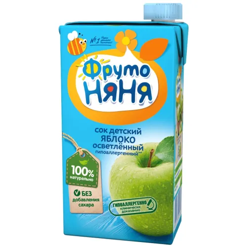 Сок ФрутоНяня с 3 лет Яблоко осветленный гипоаллергенный