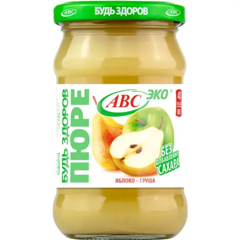 Пюре Будь Здоров Яблоко-груша 280 г
