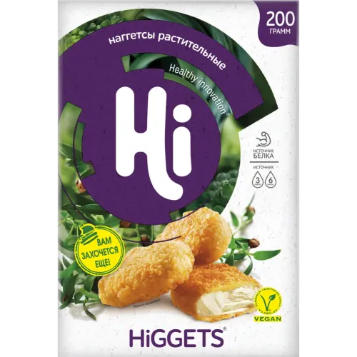HiGGETS наггетсы растительные – Helthy Innovation – 200 г