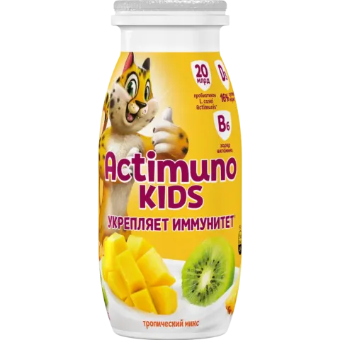 БЗМЖ Продукт кисломолоч Актимуно Манго ананас Мангозавр 1,5% 95г