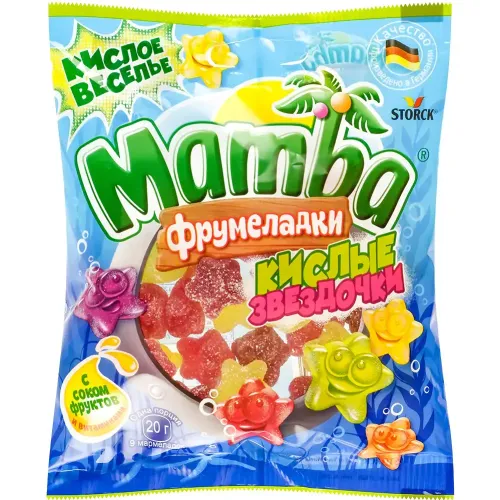 Мармелад жевательный Мамба Кислые Звездочки 70г
