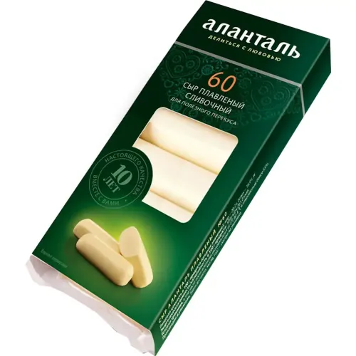 Сыр плавленый Аланталь №60, 40%, батончики 140г