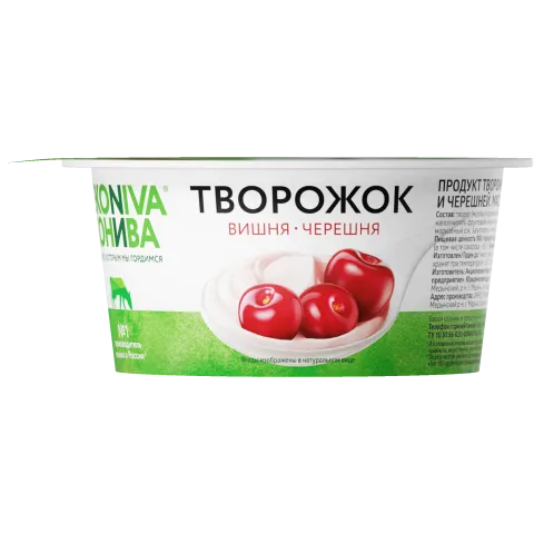 БЗМЖ Продукт творож ЭкоНива Вишня-Черешня 5% 125г пл/ст