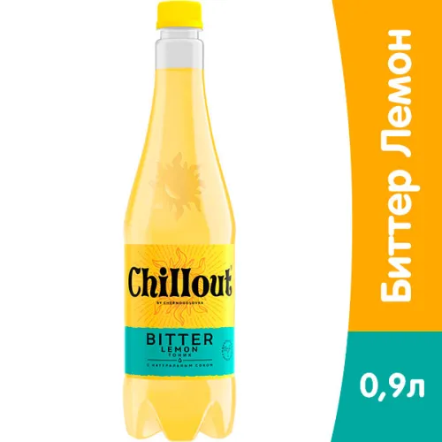 Chillout Bitter Lemon 0.9 литра, сильногазированный, пэт