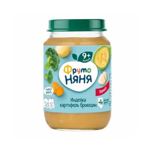 Пюре ФрутоНяня с 9 мес. Индейка картофель брокколи 190 г