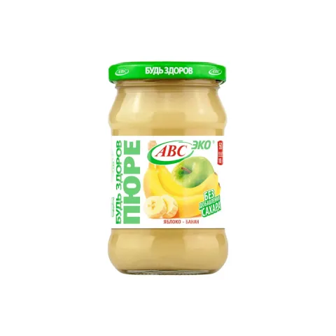 Пюре АВС Будь Здоров Яблоко-банан 280 г