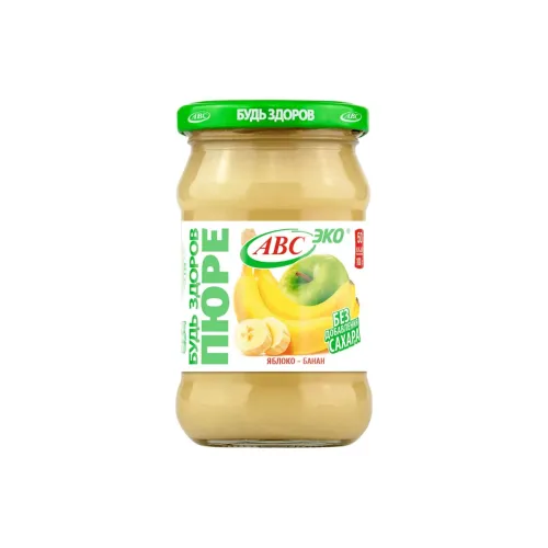 Пюре АВС Будь Здоров Яблоко-банан 280 г