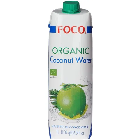 Кокосовая вода органическая FOCO без сахара 1л