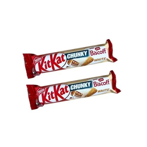 Шоколадный батончик КитКат Chunky Lotus Biscoff White 42г