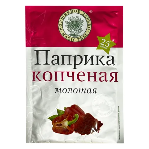 Паприка Волшебное дерево копченая молотая 25г