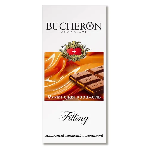 Шоколад молочный Bucheron Filling Миланская карамель 85г