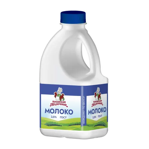 БЗМЖ Молоко Кубанский Молочник 2,5% 720г канистра