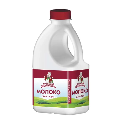БЗМЖ Молоко Кубанский Молочник 3,4%-6,0% 720г канистра