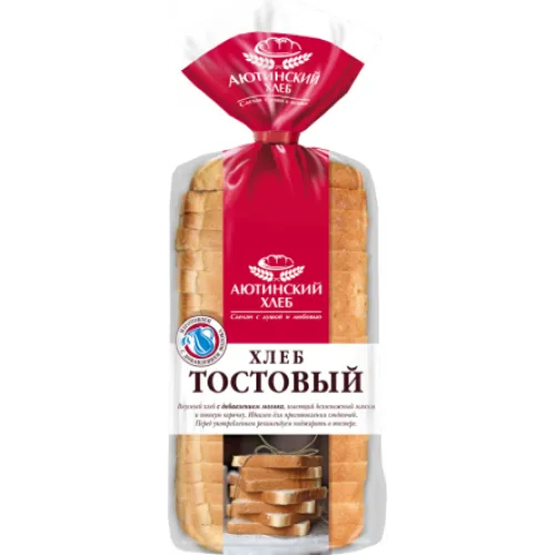 Хлеб Тостовый 570г упак Аюта