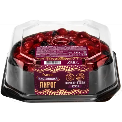 Пирог Фарше творожно-ягодный ассорти 750г