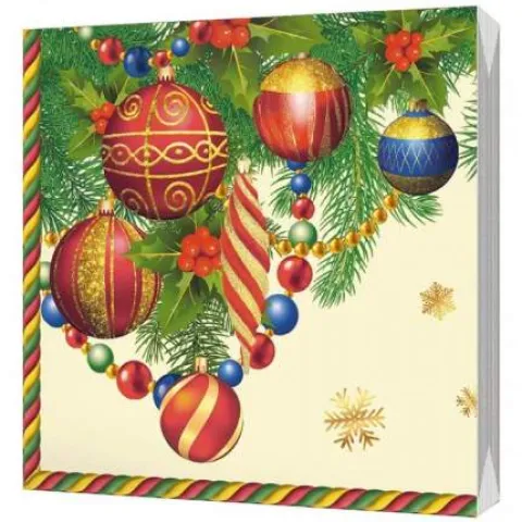 Салфетки BULGAREE 3сл декор ассорти 33*33см 20шт