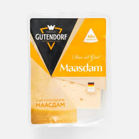 БЗМЖ Сыр Gutendorf Маасдам 45% 180г