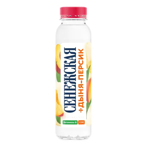 Вода Сенежская плюс Дыня-персик 0,44л