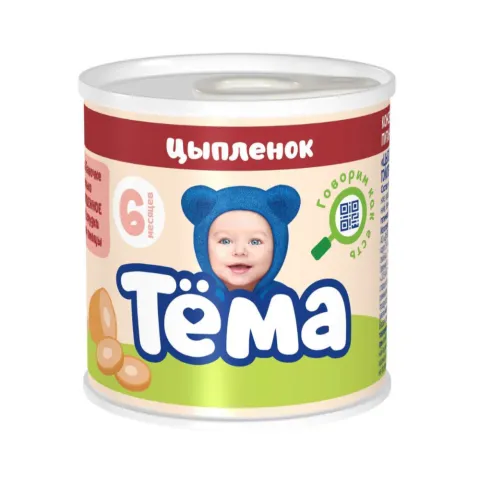 Пюре Тема Цыпленок 90г ж/б