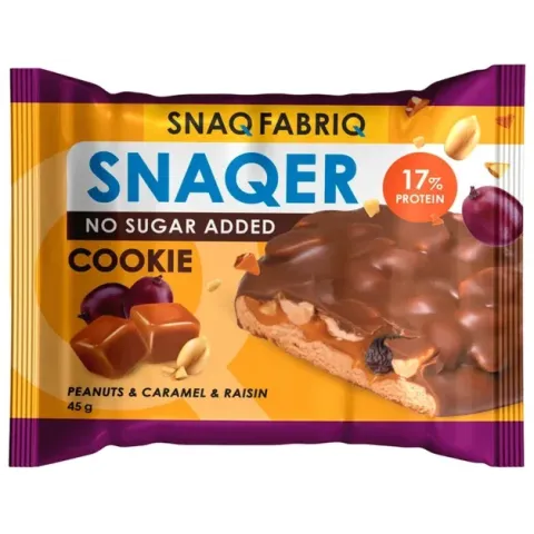 Печенье Snaq Fabriq Арахис/изюм/карамель глазир. 45г