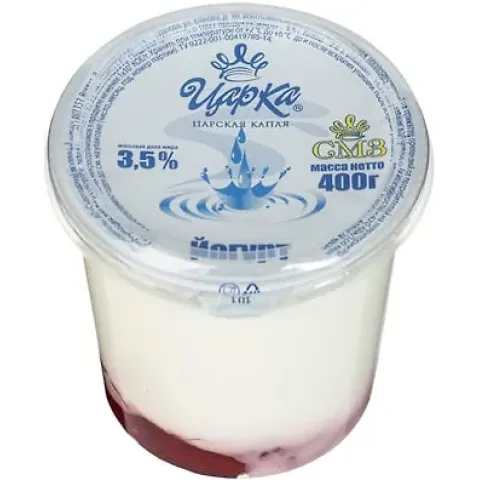 БЗМЖ Йогурт ЦарКа персик/маракуйя 3,5% 400г