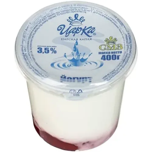 Йогурт ЦарКа Персик Маракуйя 3.5% 400г