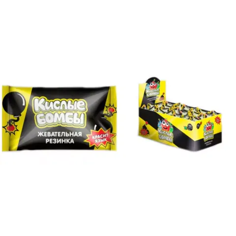 Жевательная резинка Кислые бомбы Бабл-гам 3,3г