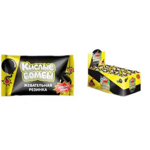 Жевательная резинка Кислые бомбы Бабл-гам 3,3г