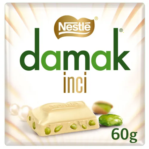 Шоколад Нестле Дамак белый с фисташкой 60г