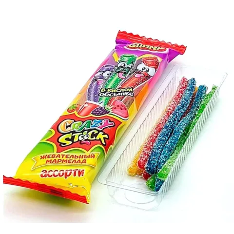 Мармелад жевательный Крейзи Гами ассорти 20г