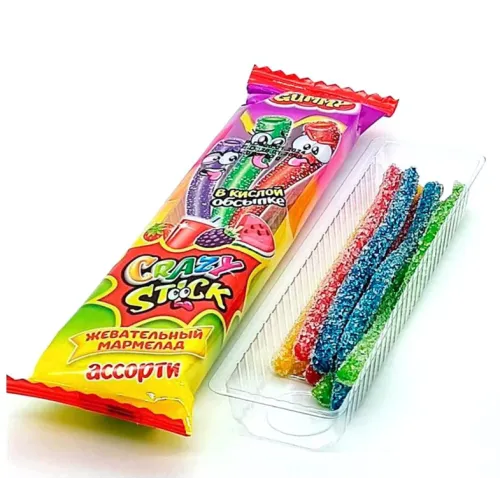 Мармелад жевательный Крейзи Гами ассорти 20г