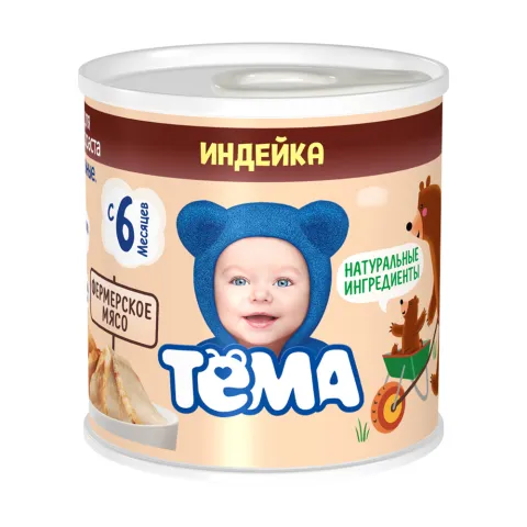 Пюре Тема Индейка 90г жб