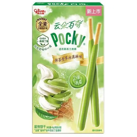 Палочки Глико Покки бисквитные зеленый чай 48г