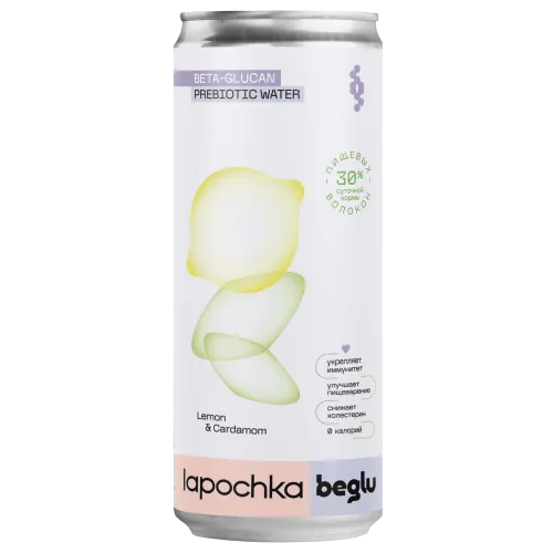 Напиток Лапочка лимон/кардамон б/а газ 0,33л ж/б