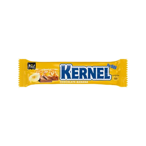 Батончик Soj &quot;Kerlli&quot; Злаковый с бананом в молочном шоколаде, 50 г 