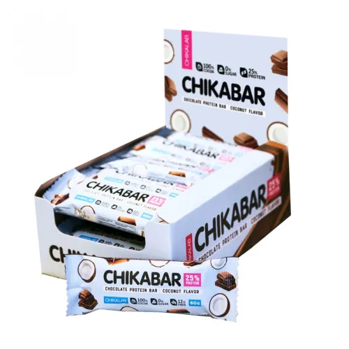 Батончик глазированный с начинкой Кокос Chikalab