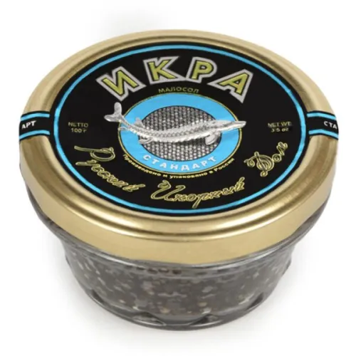 Икра зернистая сибирского ленского осетра паст Стандарт 100гр