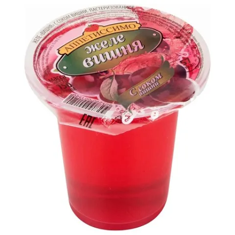 Желе Аппетиссимо с фруктами вишня 150г