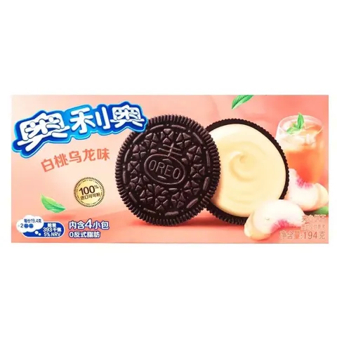 Печенье-сэндвич Орео персик/чай 194г