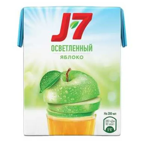 Сок J7 Яблоко зеленое 02л
