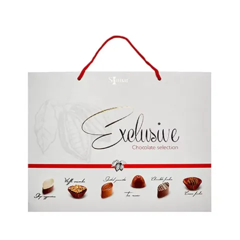 Набор шоколадных конфет Mark Sevouni Эксклюзив белая сумка 220г