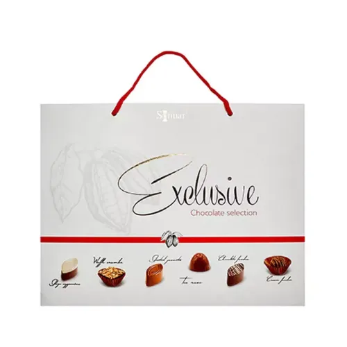 Набор шоколадных конфет Mark Sevouni Эксклюзив белая сумка 220г